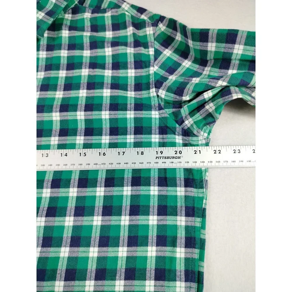 Banana Republic Flannel Shirt‎ Men's Medium Green Cabincore Gorpcore Cozycore